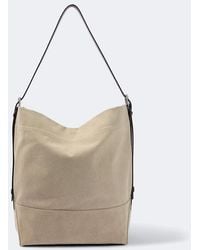 Lemaire - Belted Leather-Trimmed Canvas Tote Bag - Lyst