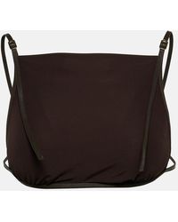 Christopher Esber - Framed Leather-Trimmed Crop Top - Lyst