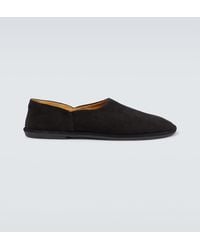 The Row - Canal Suede Slip-On Shoes - Lyst
