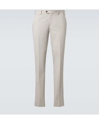Lardini - Cotton-Blend Slim Pants - Lyst