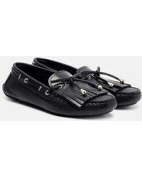 Jimmy Choo - Manon Leather Boat Shoes - Lyst