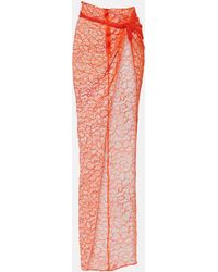 LAQUAN SMITH - Lace Wrap Skirt - Lyst