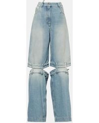 The Attico - Low-Rise Wide-Leg Jeans - Lyst