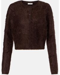 FRAME - Teddy Cropped Cashmere Cardigan - Lyst