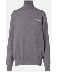 Gucci - Haut À Col Roulé En Cachemire Avec Intarsia, Taille - Lyst