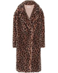 Yves Salomon Meteo Leopard-print Wool Coat - Multicolour