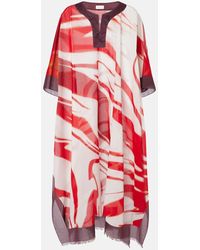 Dries Van Noten - Bedruckter Kaftan Aus Baumwolle - Lyst