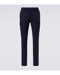 Brunello Cucinelli - Cotton-Blend Slim Pants - Lyst