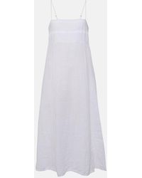 Velvet - Stephie Linen Midi Dress - Lyst