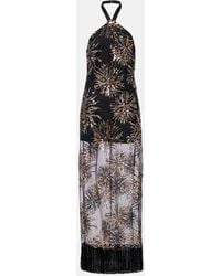 ‎Taller Marmo - Vestido Largo Nina Solei Con Lentejuelas - Lyst