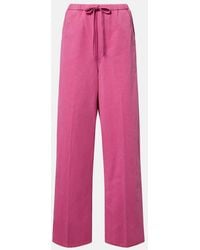 Citizens of Humanity - Aurora Cotton And Linen Wide-Leg Pants - Lyst