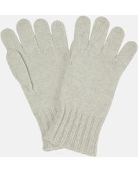 Loro Piana Handschuhe aus Kaschmir und Seide - Weiß