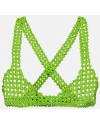 Roberta Einer - Element Crochet Cotton Bralette - Lyst