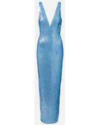 Rachel Gilbert - Tamzin Sequined Midi Dress - Lyst