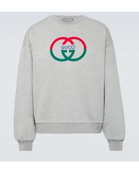Gucci - Sweatshirt Interlocking G aus Baumwoll-Jersey - Lyst