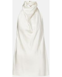 Stella McCartney - Satin Halterneck Top - Lyst