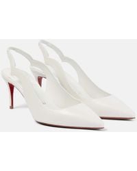 Christian Louboutin - Hot Chick Leather Slingback Pumps - Lyst