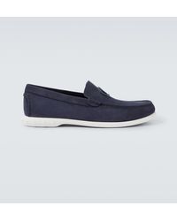 Christian Louboutin - Moonboat Leather Boat Shoes - Lyst
