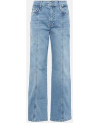 FRAME - Jean Ample Le Slim Palazzo A Taille Haute - Lyst