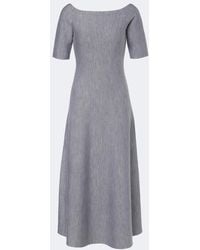 Gabriela Hearst - Vivia Wool, Silk, And Cashmere Midi Dress - Lyst
