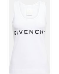 Givenchy - T-shirt en coton melange a logo - Lyst