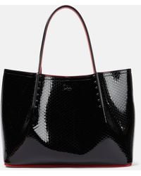 Christian Louboutin - Cabarock Small Patent Leather Tote Bag - Lyst