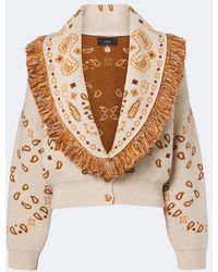 Alanui - Bandana Jacquard Wool And Cashmere Cardigan - Lyst