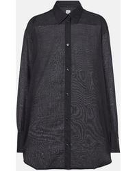 TOTEME - Wool Voile Shirt - Lyst