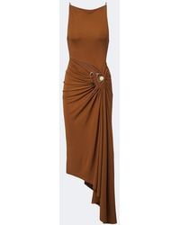 Christopher Esber - Veer Spiral Crystal Draped Midi Dress - Lyst