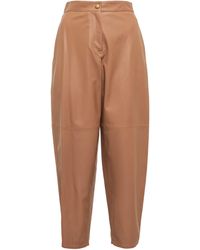 Agnona Baumwolle Hose Aus Baumwolldenim in Schwarz Damen Bekleidung Hosen und Chinos Capri Hosen und cropped Hosen 