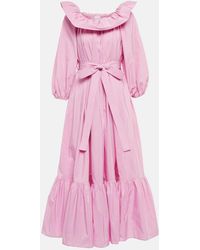 Patou - Off-Shoulder Faille Maxi Dress - Lyst