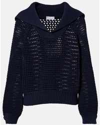 Brunello Cucinelli - Cotton-Blend Polo Sweater - Lyst