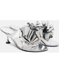 Proenza Schouler - Mules Tee Souvenir De Piel Metalizada - Lyst