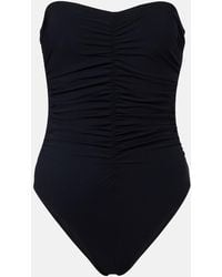 Karla Colletto - Basics Ruched Strapless Swimsuit - Lyst