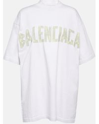 Balenciaga - Tape -Baumwoll -T -Shirt - Lyst