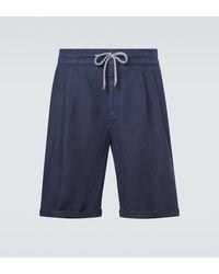 Brunello Cucinelli - Linen Shorts - Lyst