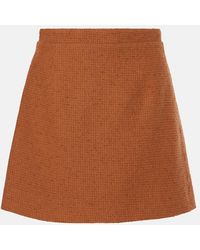 Patou - Iconic Wool And Cotton-Blend Miniskirt - Lyst