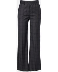Blazé Milano - Lundy Checked Virgin Wool Flared Pants - Lyst