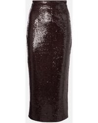 Roland Mouret - Gonna Midi Con Paillettes - Lyst