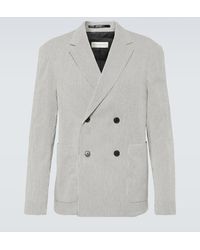 Dries Van Noten - Blazer De Algodon A Rayas - Lyst