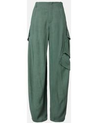 Alaïa - Mid-Rise Cargo Pants - Lyst