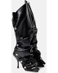 Y. Project - Snap 100 Leather Knee-High Boots - Lyst