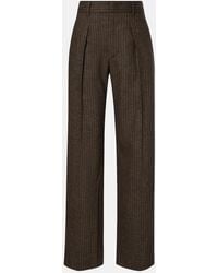 Isabel Marant - Lisetta Chalk Stripe Wide-Leg Suit Pants - Lyst