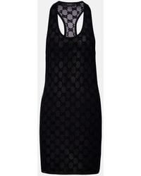 Gucci - Gg Crepe Minidress - Lyst