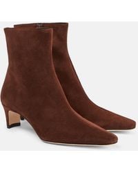 STAUD - Wally 55 Suede Ankle Boots - Lyst