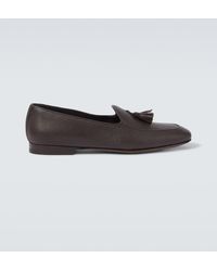 Manolo Blahnik - Loafers Lennox Aus Leder - Lyst