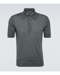 Tom Ford - Cashmere And Silk Polo Shirt - Lyst