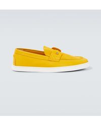 Christian Louboutin - Slip-Ons Chambeliboat Aus Leder - Lyst