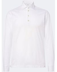 Kiton - Top Polo De Popelin De Algodon - Lyst