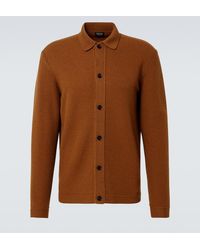 ZEGNA - Ribbed-Knit Cashmere Cardigan - Lyst